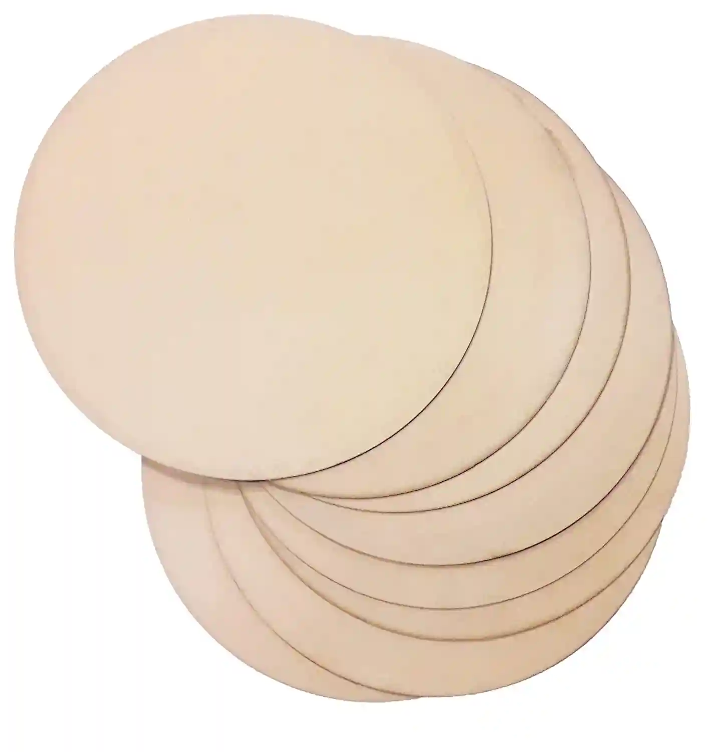 Woodcraft Original Round Blank Coasters For Art and Craft, Painting, Artwork, Decoupage - Pack Of of 5