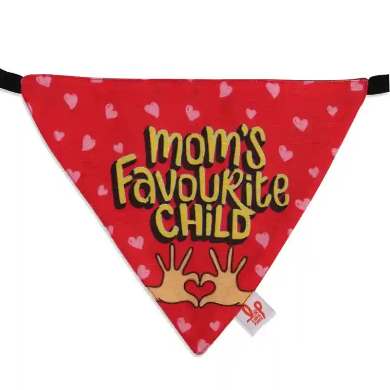 Mom's Favourite Child Dog Bandana Scarf - Small - Medium