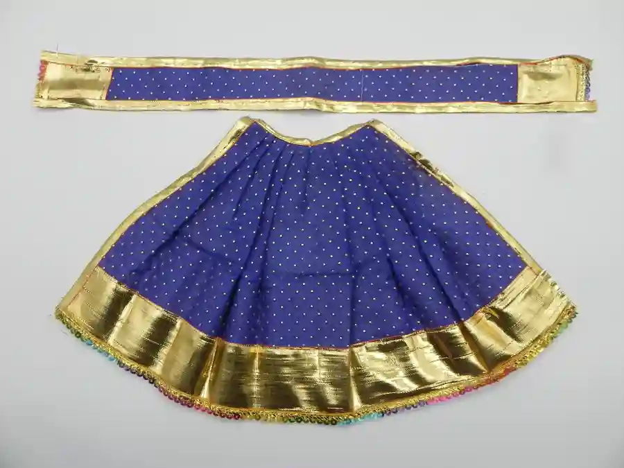 Lehenga and Patka set Height - 8 inch (Blue)