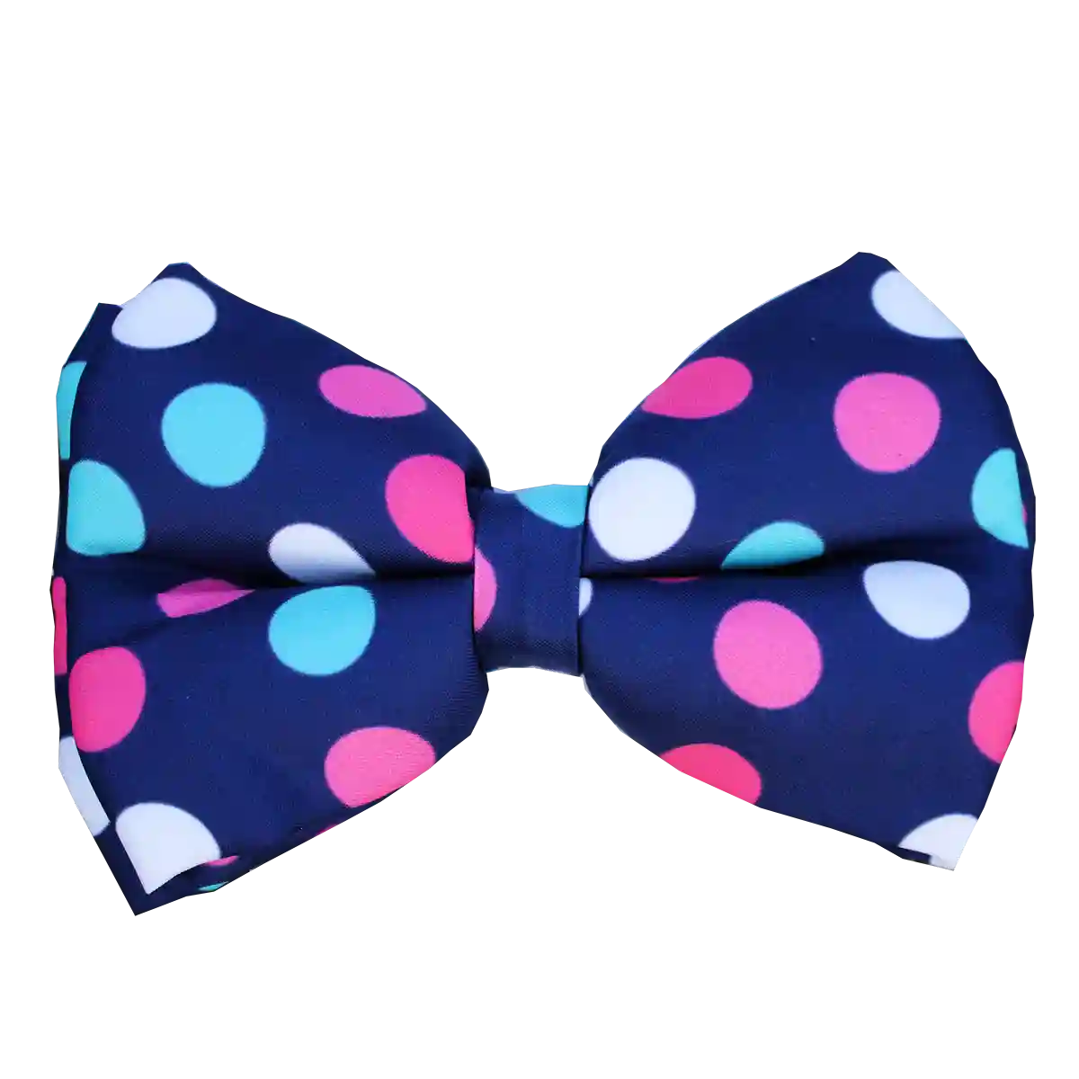 Colourful Polka Dots Dog Bowtie - Small - Medium