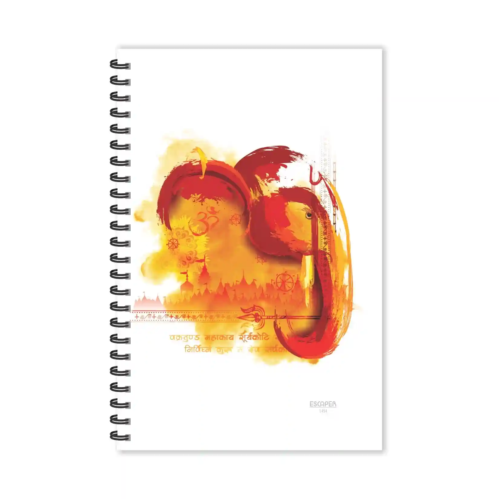 Splashes Om Ganesha Ruled Diaries - Pack Of 3