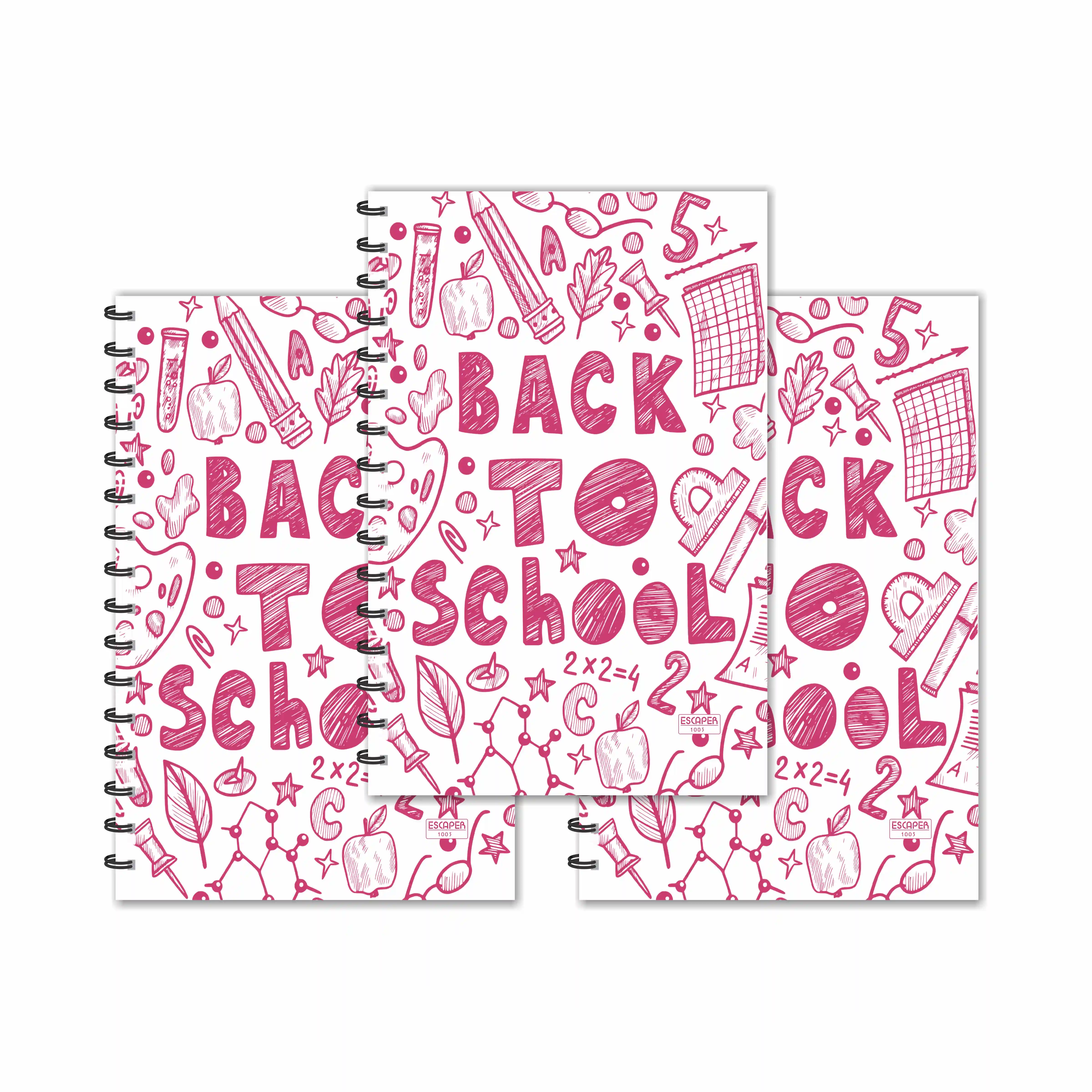 Back To School Designer Ruled Diaries - Pack Of 3