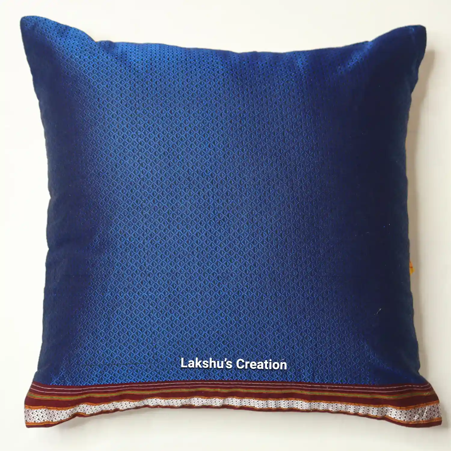 Designer Khun Cushion Covers - Navy Blue (Pack of 1)