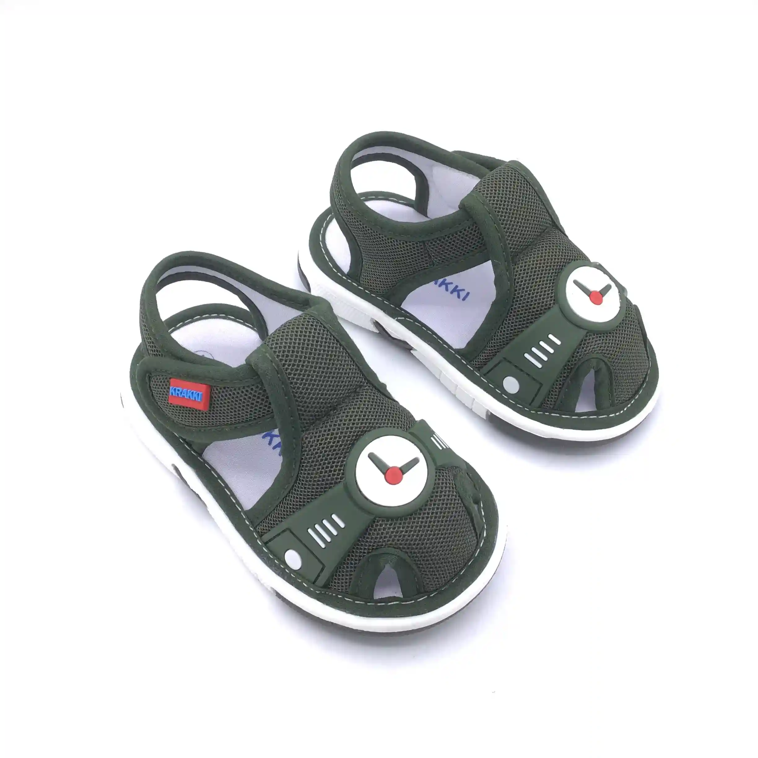 Early Walkers Extra Comfort Musical Sandals - Olive (Size - EU 19)