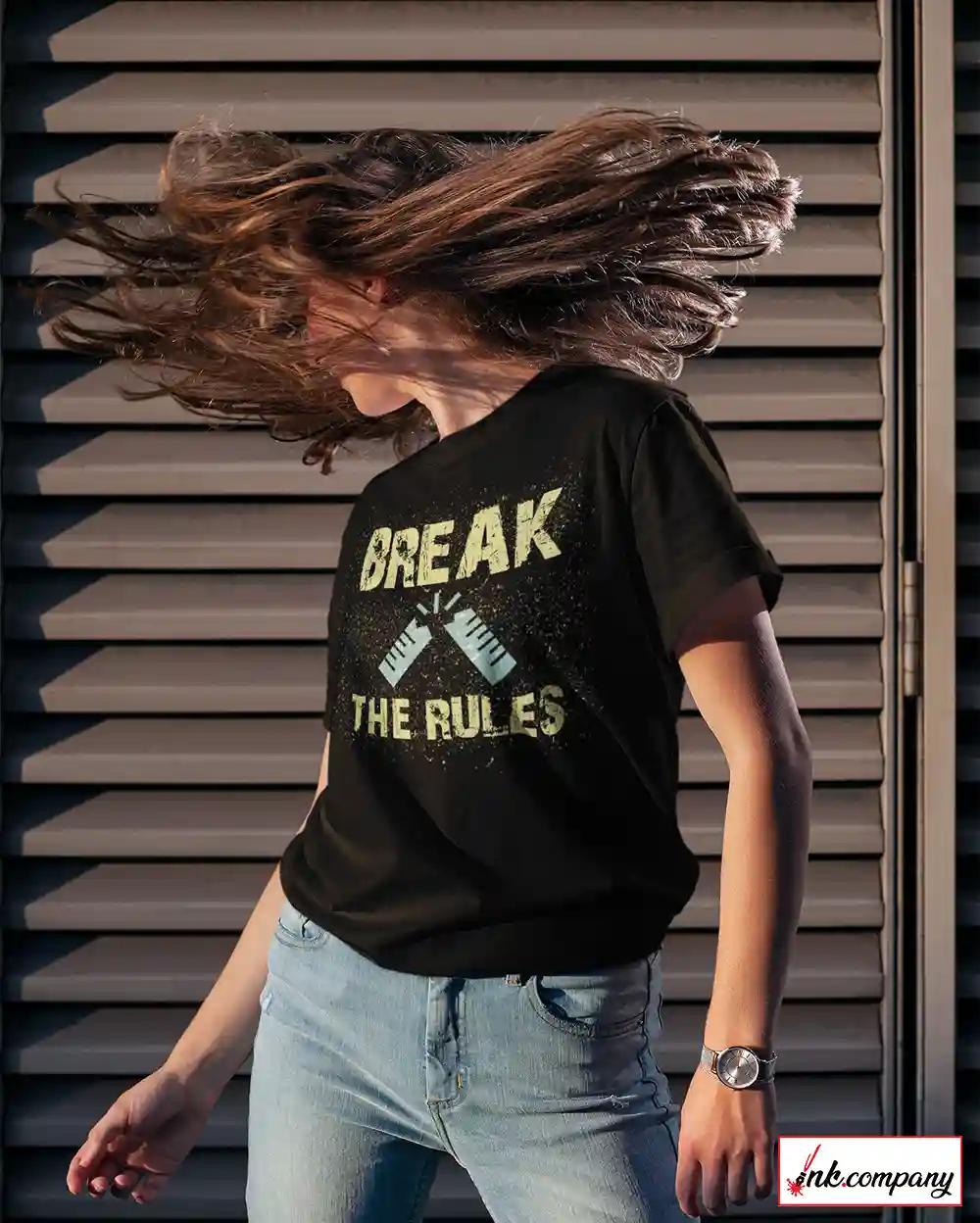 'Break The Rules' Women's T-Shirt Embrace Freedom And Defy Conventions - S