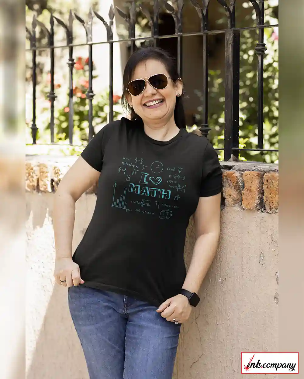 Women's I Love Math' T-Shirt - Stylish Passion For Numbers! - S