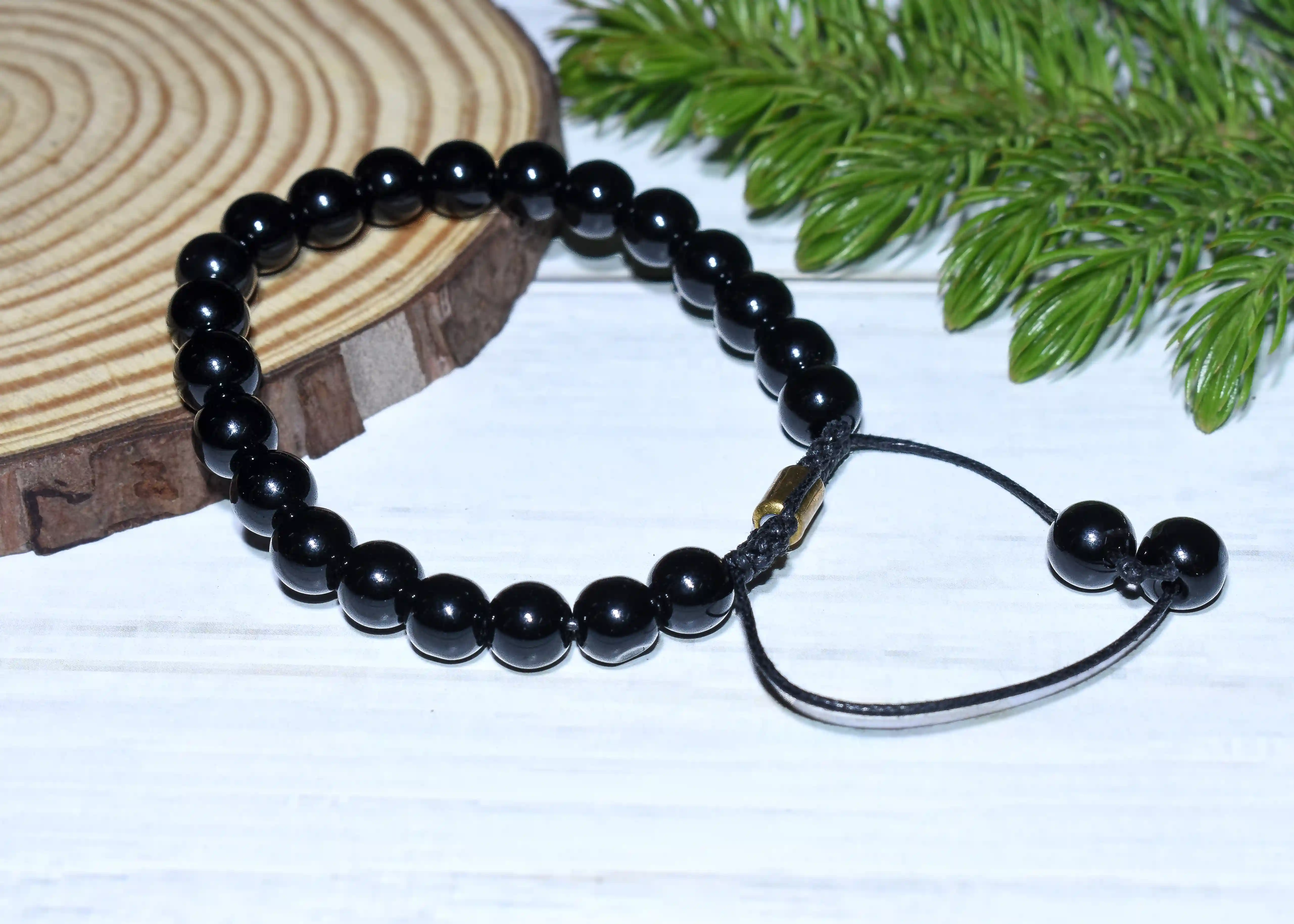 Natural Onyx Bracelet For Protection, Health And Balance