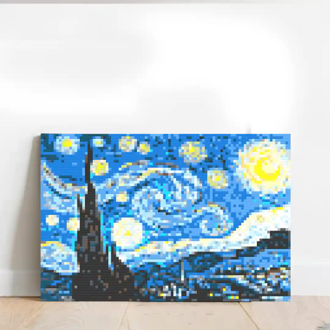 Starry Nights Pixel Art Without Frame - Medium at Rock's