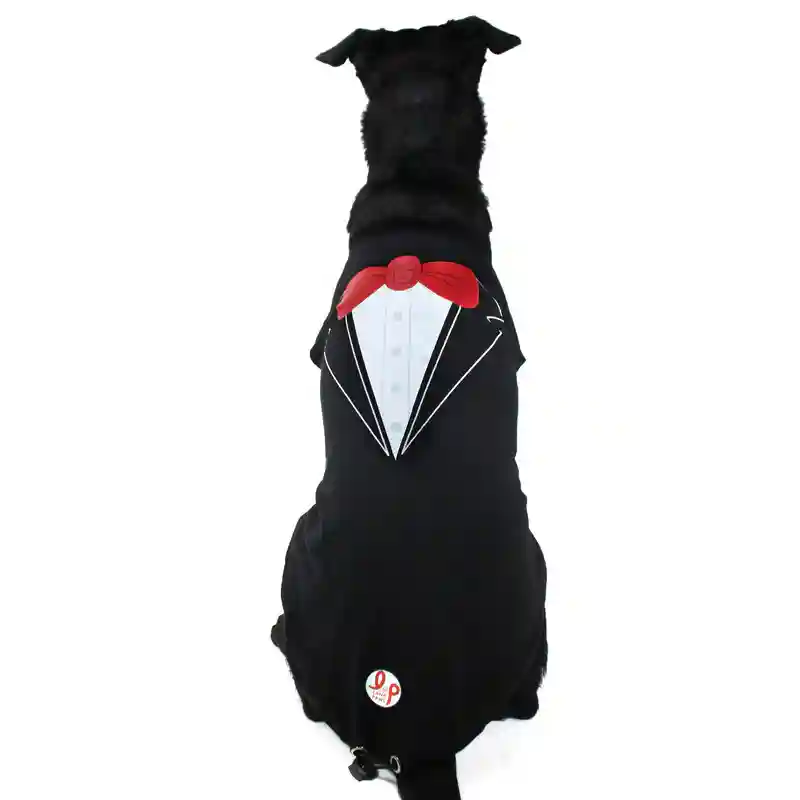 Dog Summer Tuxedo T-shirt - Small