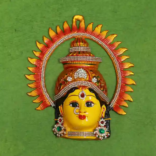 Lakshmi Face with Surya Mukut Decoration - 9 inch