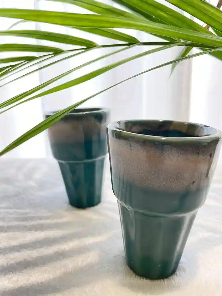 The Cool Tea Glasses - Teal Set of 2