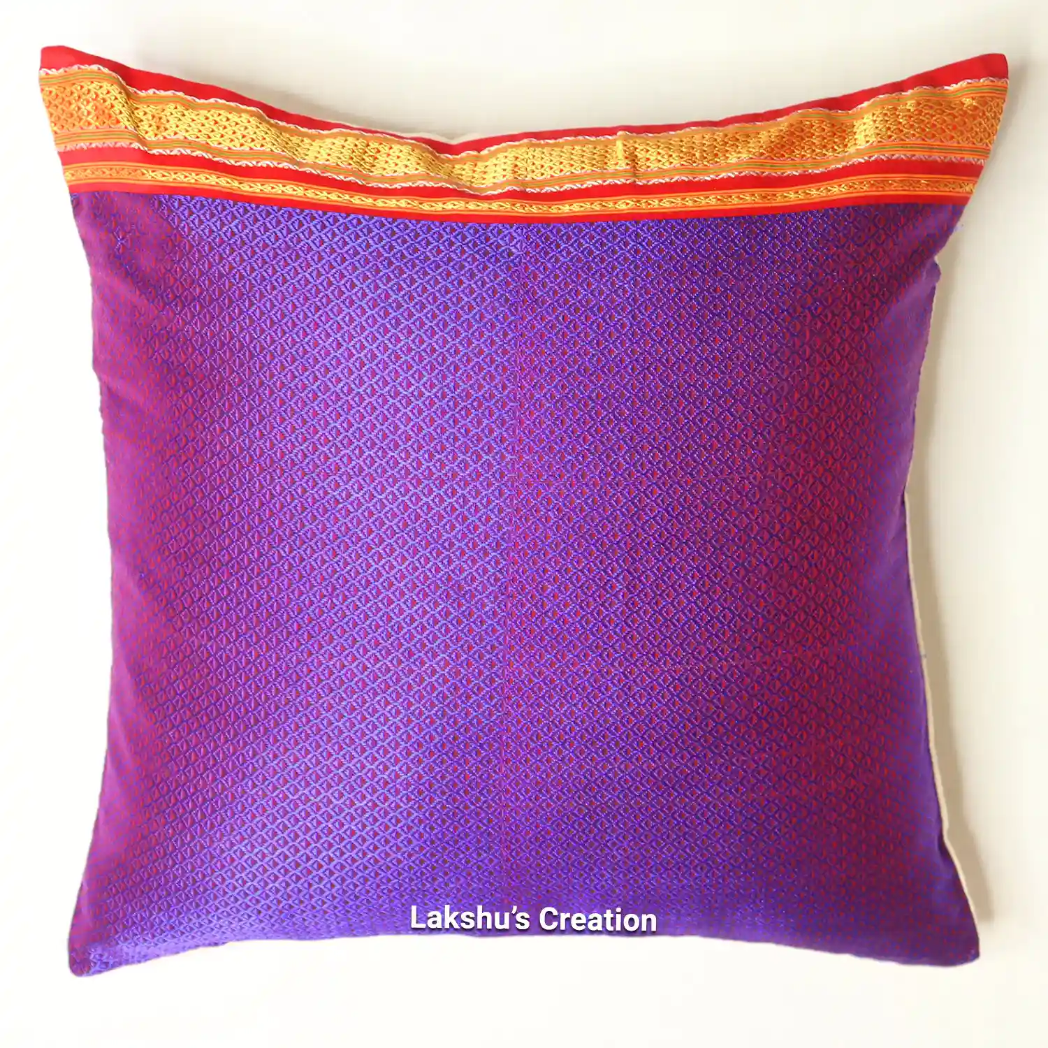 Designer Khun Cushion Covers - Purple (Pack of 1)