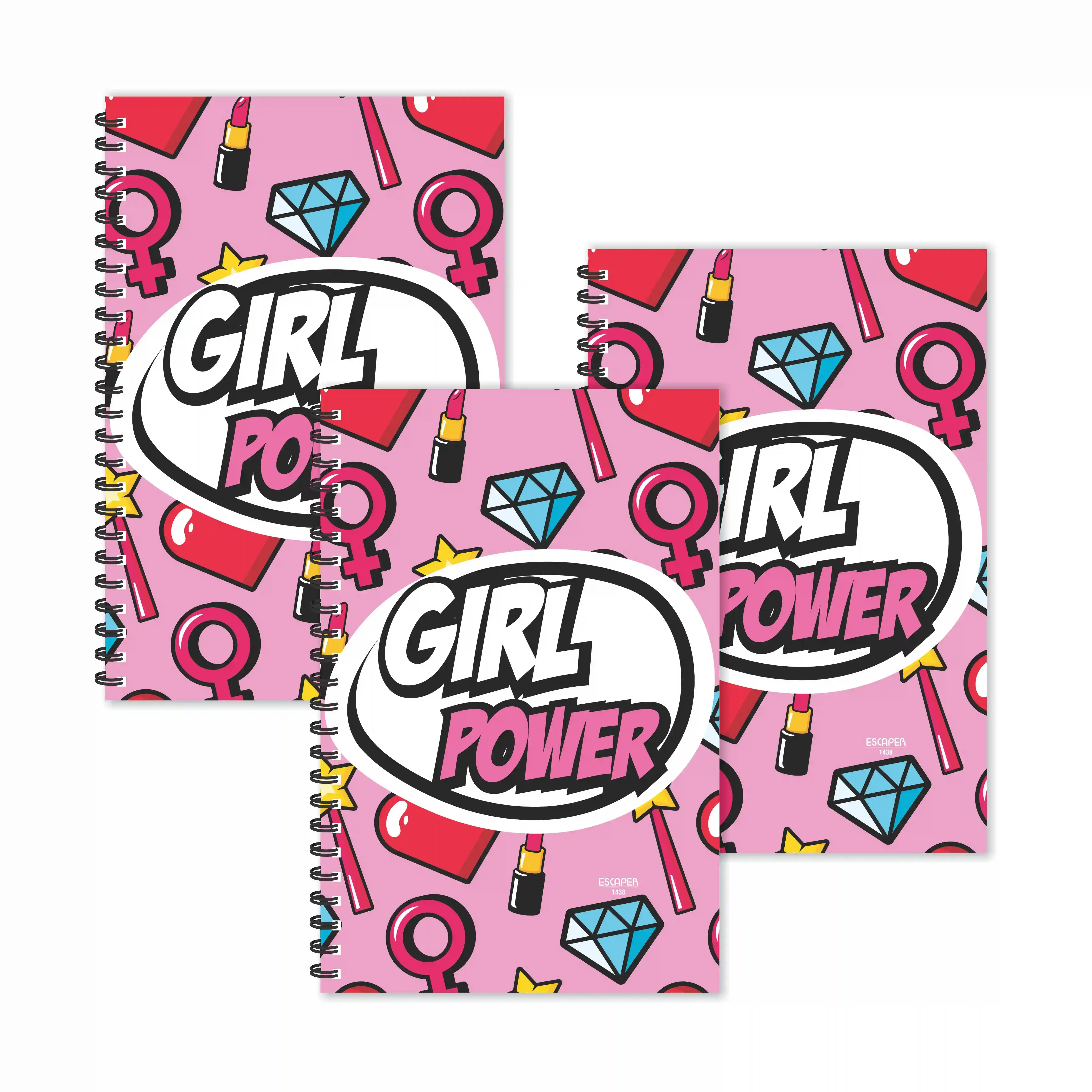 Girl Power Ruled Diaries - Pack Of 3