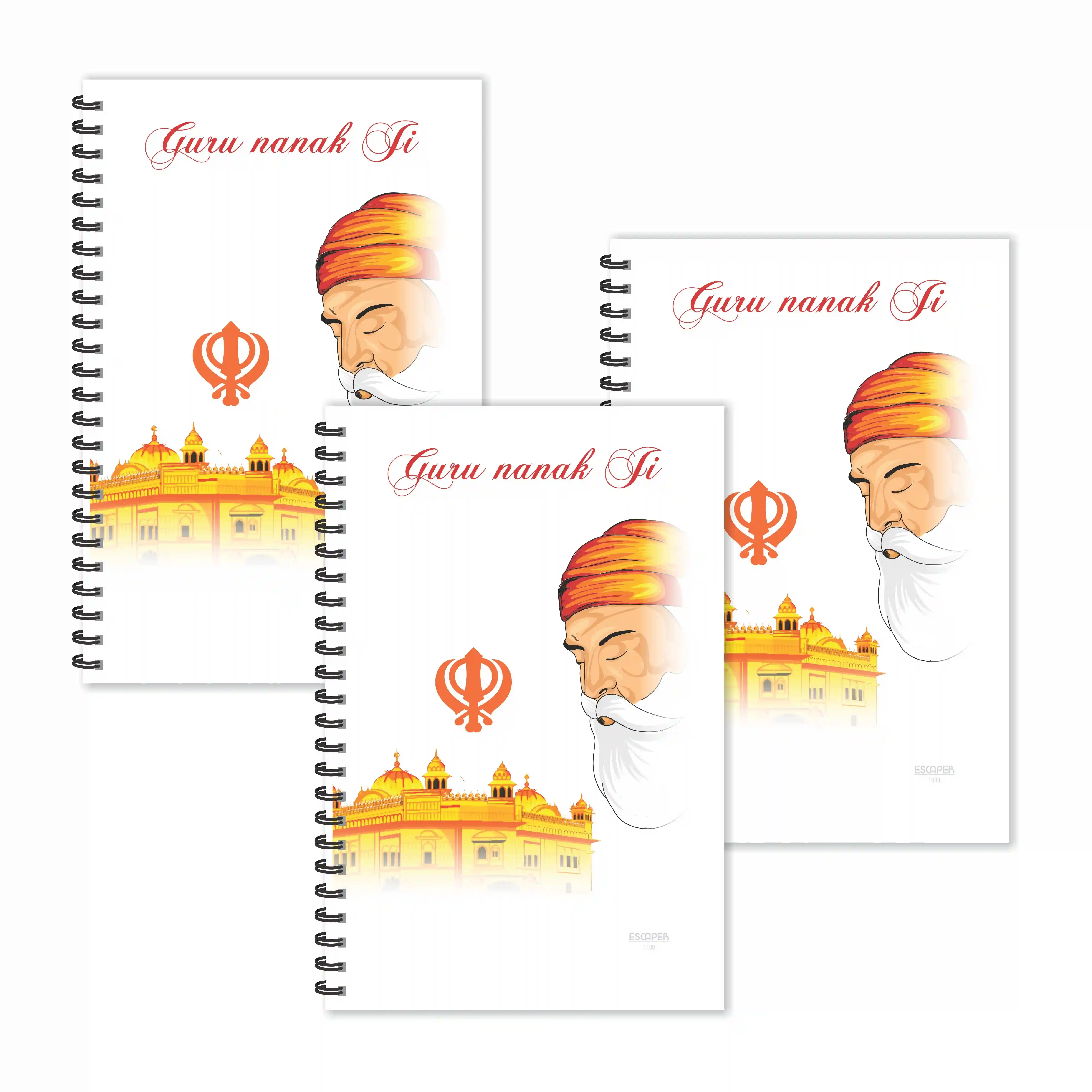 Guru Nanak Ji Ruled Diaries - Pack Of 3