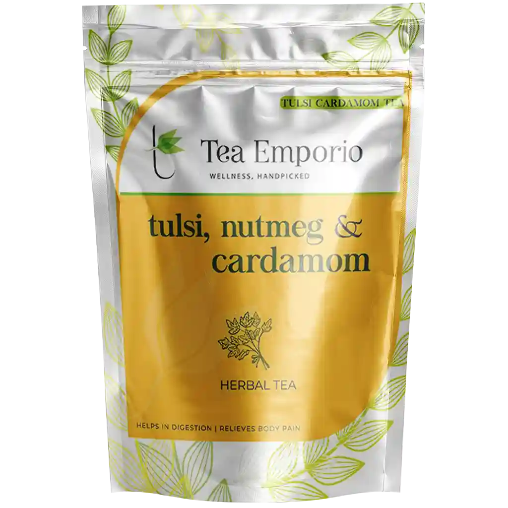 Tulsi Cardamom Herbal Tea - 50 Gm Pouch