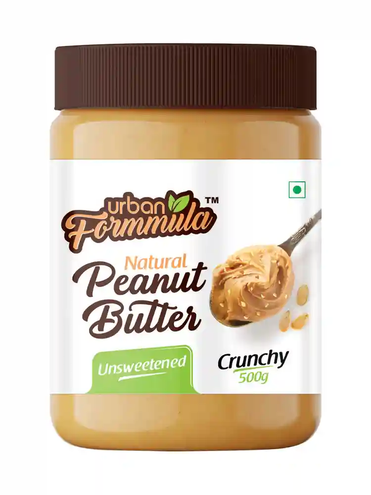 Unsweetened Crunchy Peanut Butter - 500 Gm