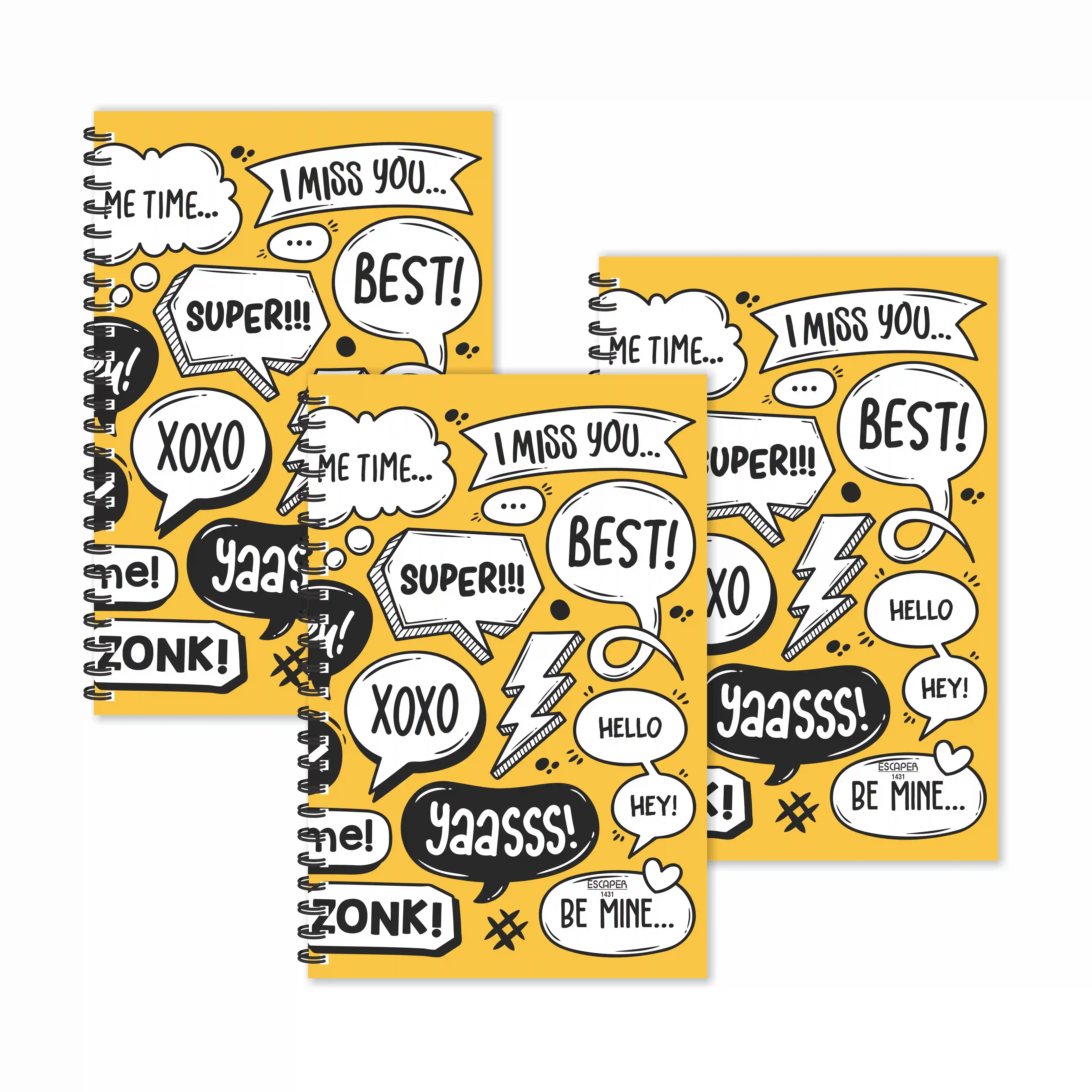 Super Best Motivation Ruled Diaries - Pack Of 3