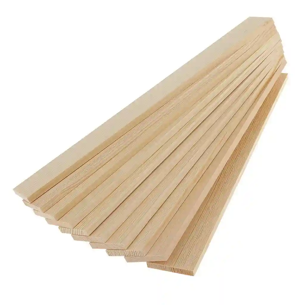 Woodcraft Original Natural Pine Wood Rectangle Board Panel For Arts & Craft - Pack Of 10