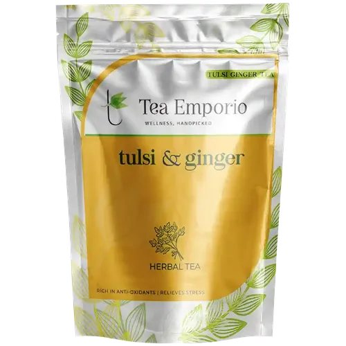 Tulsi Ginger Herbal Tea - 50Gm